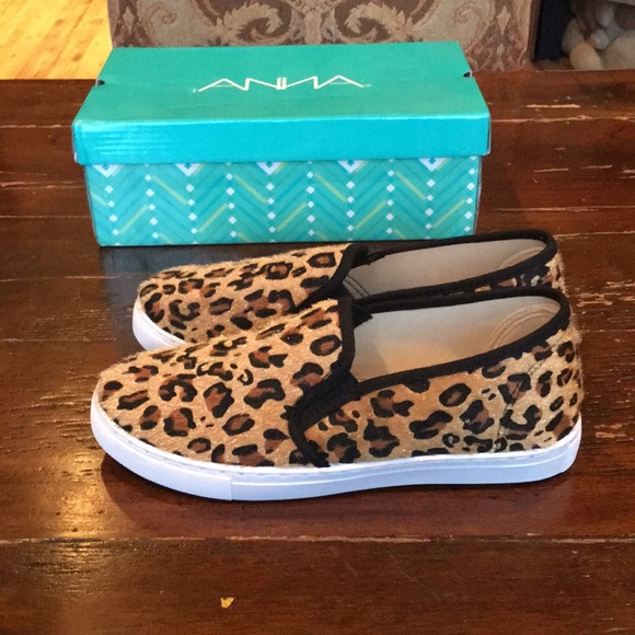 Leopard Print Bling Slip Ons 7.5W - Picture 2 of 5